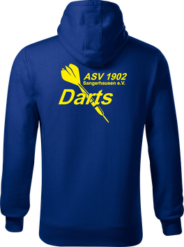 Hoodie Herren, Darts, royal blau