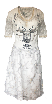 Lederdirndl White Deer