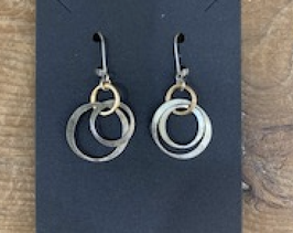 Silver Circle Earrings