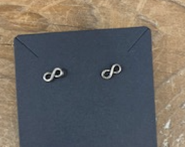 Silver Infinity Studs