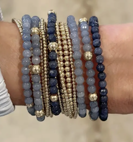 Stretchy Gold Filled & Gemstones