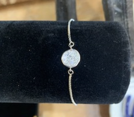 Silver Coin Adjustable Bracelet