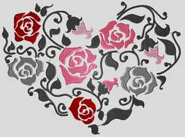 Motiv "Herz aus Rosen"