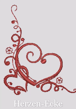 Motiv "Herzen-Ecke"