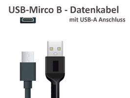 USB Micro B-Kabel mit USB-A Anschluss