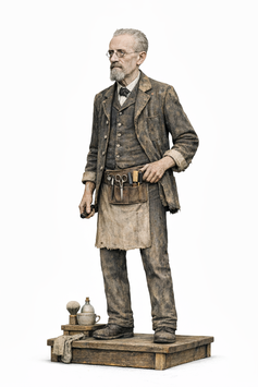 Friedrich "Fritze" Bollmann Statue aus Brandenburg an der Havel