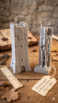 Bismarckwarte und Roland von Burg bei Magdeburg 15cm