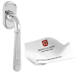 tecnoGRIFF Art dèco Dreh-Kipp Fenstergriff EMILY DK 70-07ZAMAK