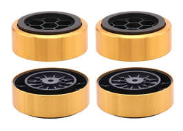 4x GERÄTEFÜßE 61x23 GOLD BRONZE - SLIGHTLY - DGB