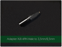 ADAPTER XLR 4 PIN POL 3,5mm & 2,5mm KOPFHÖRER KABEL