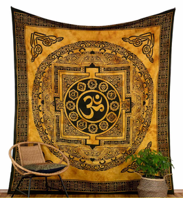 indisches Dekotuch "Celtic Om"