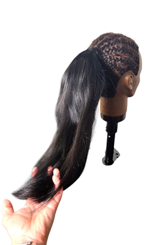 Ponytail lisse noir ou châtain