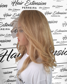 Perruque lace frontal blond platine