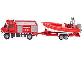 TLF 3000 mit Bootsanhänger - Feuerwehr (Mercedes-Benz Unimog)