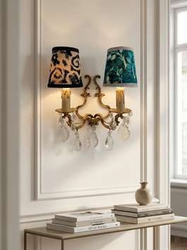 Wandlampe mit Lüstern