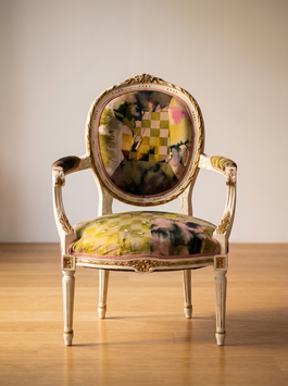 Louis XVI à médaillon Sessel Shabby Chic