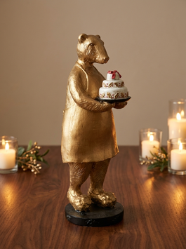 Eisbär mit Geburtstags Torte