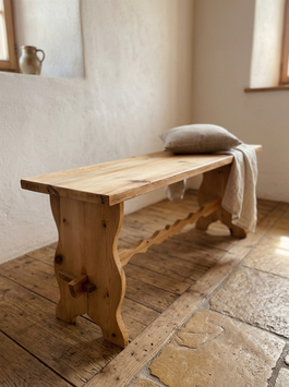Holz Sitzbank im Bauernstil - Artikel-Nr. M0110021