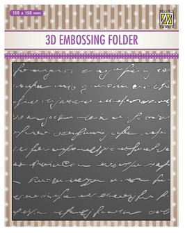 Embossing Folder Kalligraphie