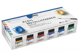 KREUL Acryl MEtallicfarben Basis-Set