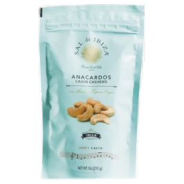 Anacardos, Cashewkerne mit Spicy Cajun Cashewkerne mit Meersalz und Spicy Cajun-Mischung Sal de Ibiza, Spanien