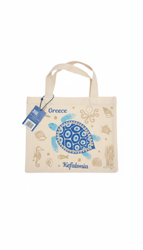 KEFALONIA Schildkröten Mini-Shopper – Meerestier Baumwolltasche