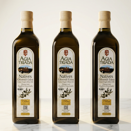 3×750 ml – Agia Triada (Kreta) Olivenöl Extra Nativ (Sparpaket)