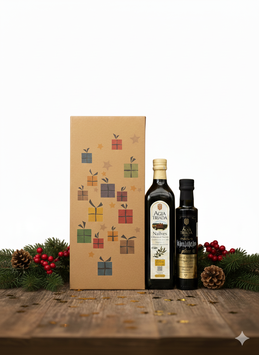 Griechisches Olivenöl & Balsamico Set Agia Triada Kreta | Natives Olivenöl Extra 0,75L