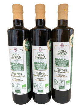 Sparset 3x750ml Flaschen Premium Olivenöl Extra Nativ Kloster  Agia Triada -Kreta