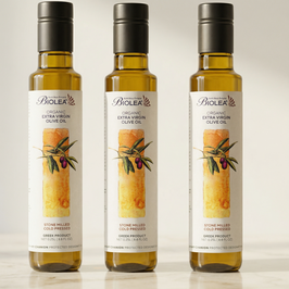 3 × 250 ml BIOLEA Bio Olivenöl nativ extra – Sparpaket (Kolymbari Kreta)