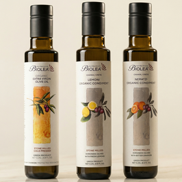 3 × 250 ml BIOLEA Trilogie – Klassik, Bio-Limone & Bio-Narantzi