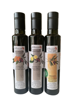 BIOLEA Olivenöl Trilogie 3x250ml Flaschen, Kolymbari-Kreta