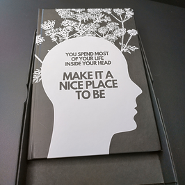 Notizbuch Floral "MAKE IT A NICE PLACE" und "MAKE YOUR MENTAL HEALTH"