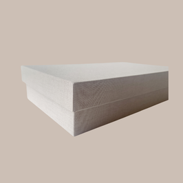 Line a tray & lid out of one piece of book cloth