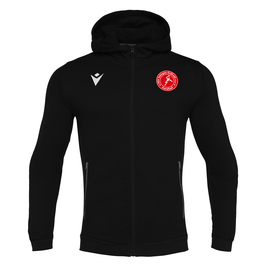 MACRON Cello Zip-Hoodie schwarz mit HSV-Handball-Logo und Wunschname