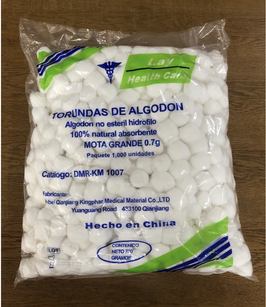 RK08-171 ALGODON, BOLSA DE 1000 UNIDADES