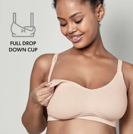 Still BH - nahtlos - Keep Cool Ultra BH CHAI - Nahtloser Schwangerschafts und Still-BH aus Soft Touch Material mit 6 Atmungszonen - natur