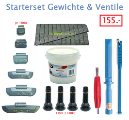 Starter Set Gewichte und Ventile