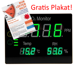 CO2-Messdisplay groß