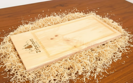 Jausenbretter aus Zirbenholz 30*15*1,5 cm Natürlich verpackt und personalisierbar