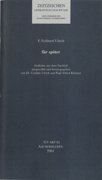 F. Eckhard Ulrich - für später