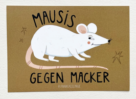 Sticker Mausis gegen Macker