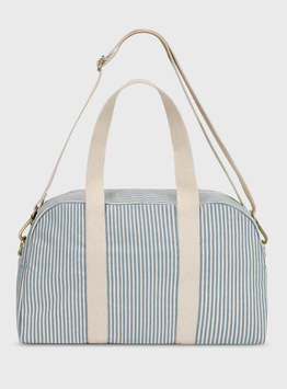 Bowlingtasche blau gestreift