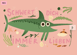 Karte Schwert Dich immer lieben