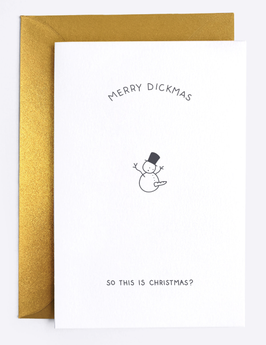 Dicks ... Merry Dickmas Snowman