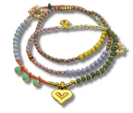 Ice-Cream Loopstring with Heart Charm