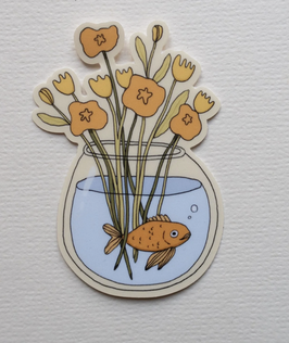 Sticker Goldfisch