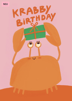 Karte Slinga Krabby Birthday