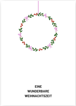 Karte Wunderbare Weihnachten
