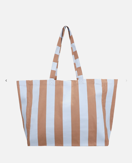 Strandtasche blau-beige